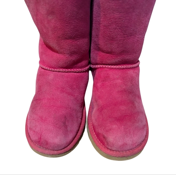 UGG Kids Bailey Bow II Boot Pink Size 4 Colorful Girly - Picture 6 of 8